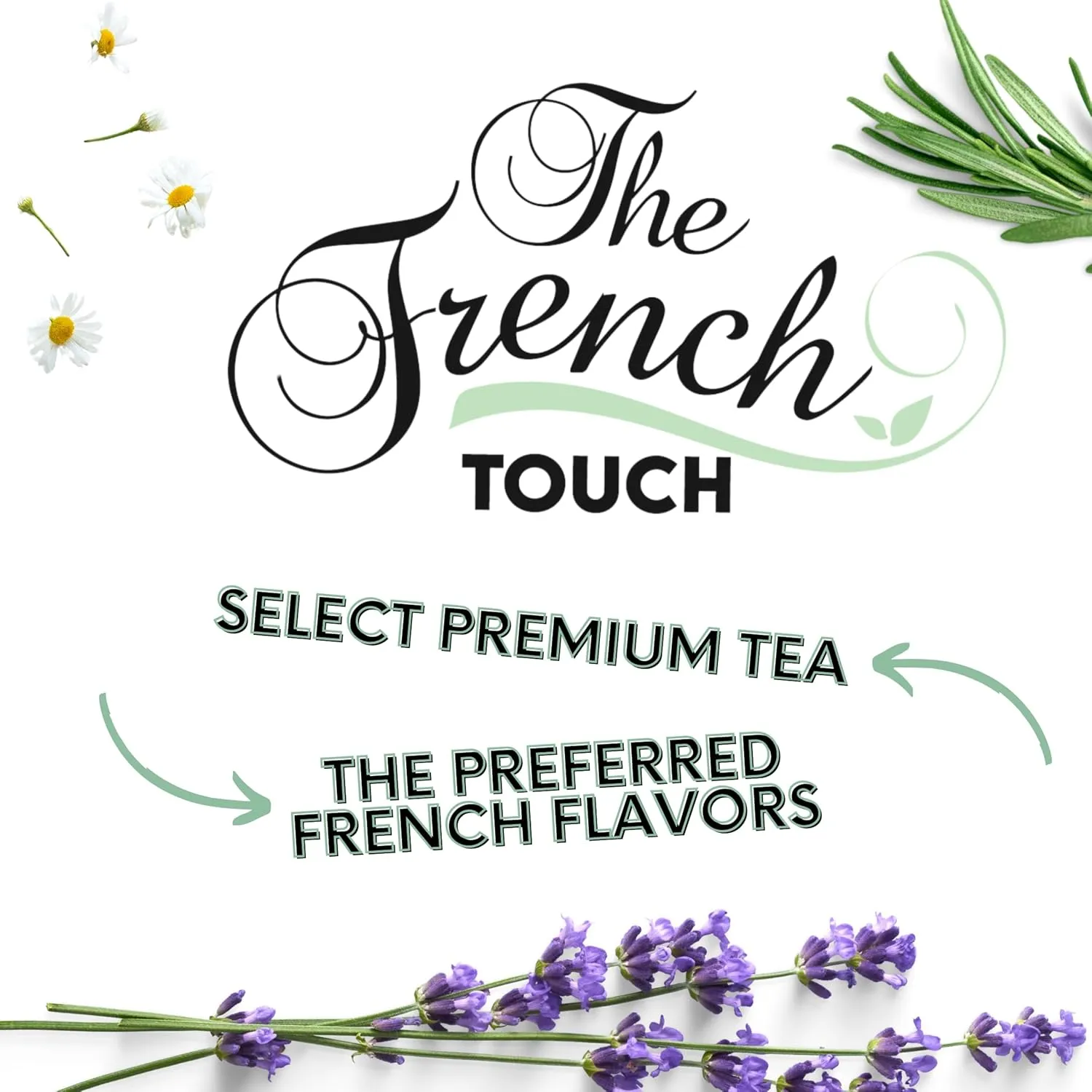 -NEW- The French Touch Linden Flowers Tea ORGANIC | 2.0g x 30 Pyramid Bags | 100% Certified USDA Organic | Plant based tea bags | Select Premium Tea (Linden Flowers) | Caffeine-free