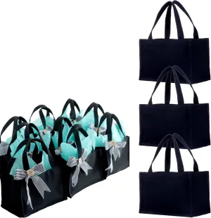 10" x 7" x 6" Small Canvas Tote Bags Personalized Mini Gift Bag DIY Crafts Blank ReuseableTote Bags Bulk