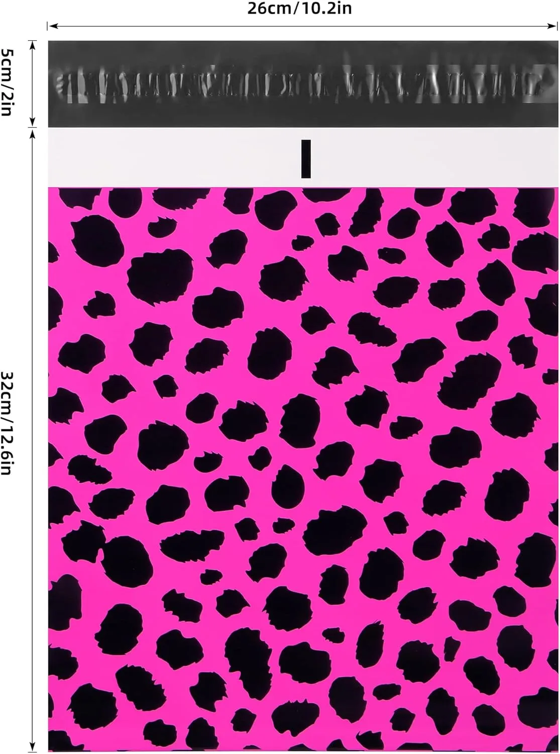 10x13 Inch TONESPAC 100 Pack 3.15Mil Poly Mailers Cheetah Shipping Bags, Self-Sealing Shipping Envelopes for Small Business, Waterproof Poly Mailing Bag (4 Colors Leopard Mix)