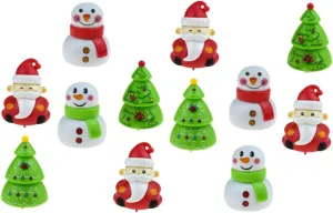 12Pcs Xmas Themed Pull Back Fun and Engaging Xmas Party for Pullback Playthings for Holiday Goodie Bags and Festive Celebrations