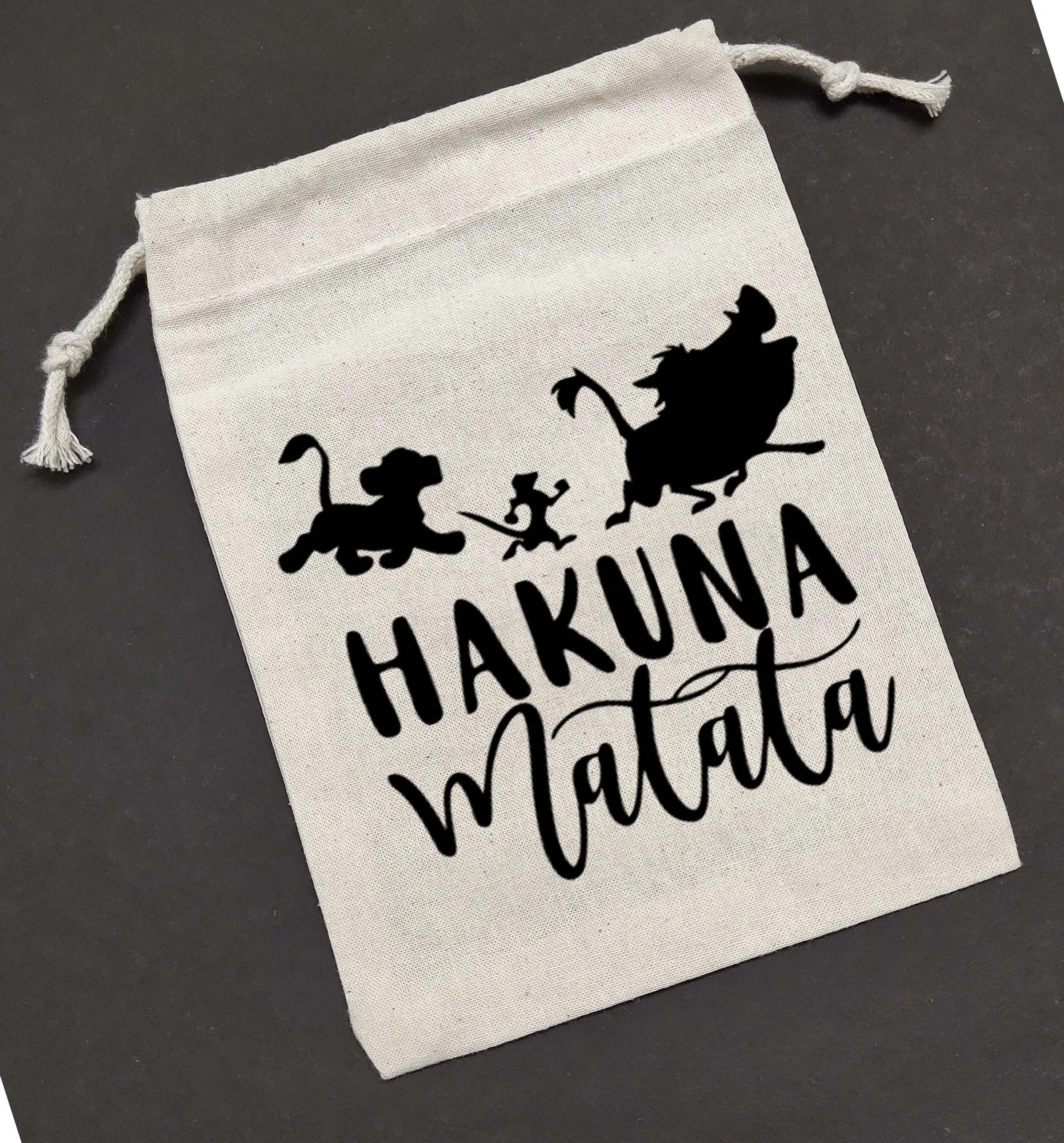 20 sets of Hakuna Matata favor bag,Hakuna Matata Gift bag,The Lion King Disney bags,kids party bags,Muslin Favor bags,Birthday Gift Bags,