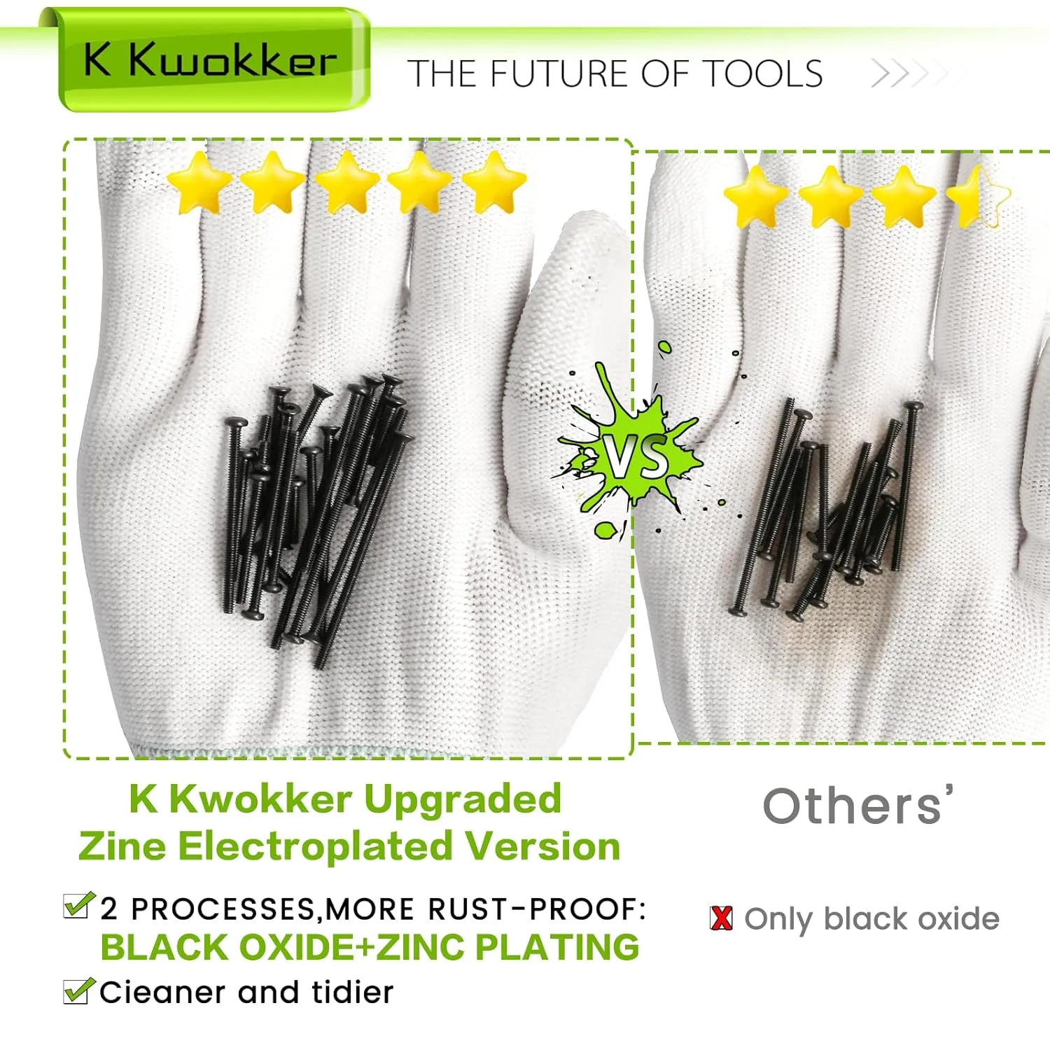 2060 x M2 Screw Kit 4MM to 40MM, M2 Button Head Screws & M2 Flat Head Screws, Upgraded Zinc Plated M2 Screws Assortment Kit w/Nuts and Bolts, Washer and Lock Washers, Black Machine Screws