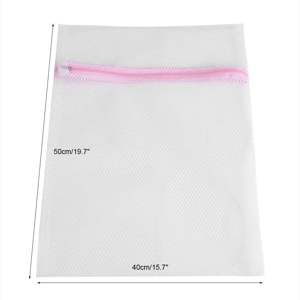 5Pcs Laundry Bag, Lingerie Bag Wash Bag Laundry Mesh Bag Bra Bag Clothes Bag Storage Bags Underwear Bags Travel Storage Organize Bag for Stocking (Coarse mesh 40 * 50cm)
