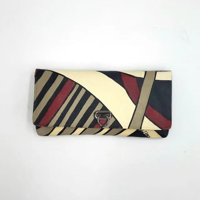 60s Retro  Burgundy Clutch