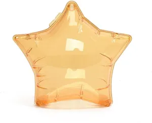 Acrylic Evening Clutch Purse Star Shape Unique Evening Crossbody Bag for Women Formal Wedding Prom Party Silver