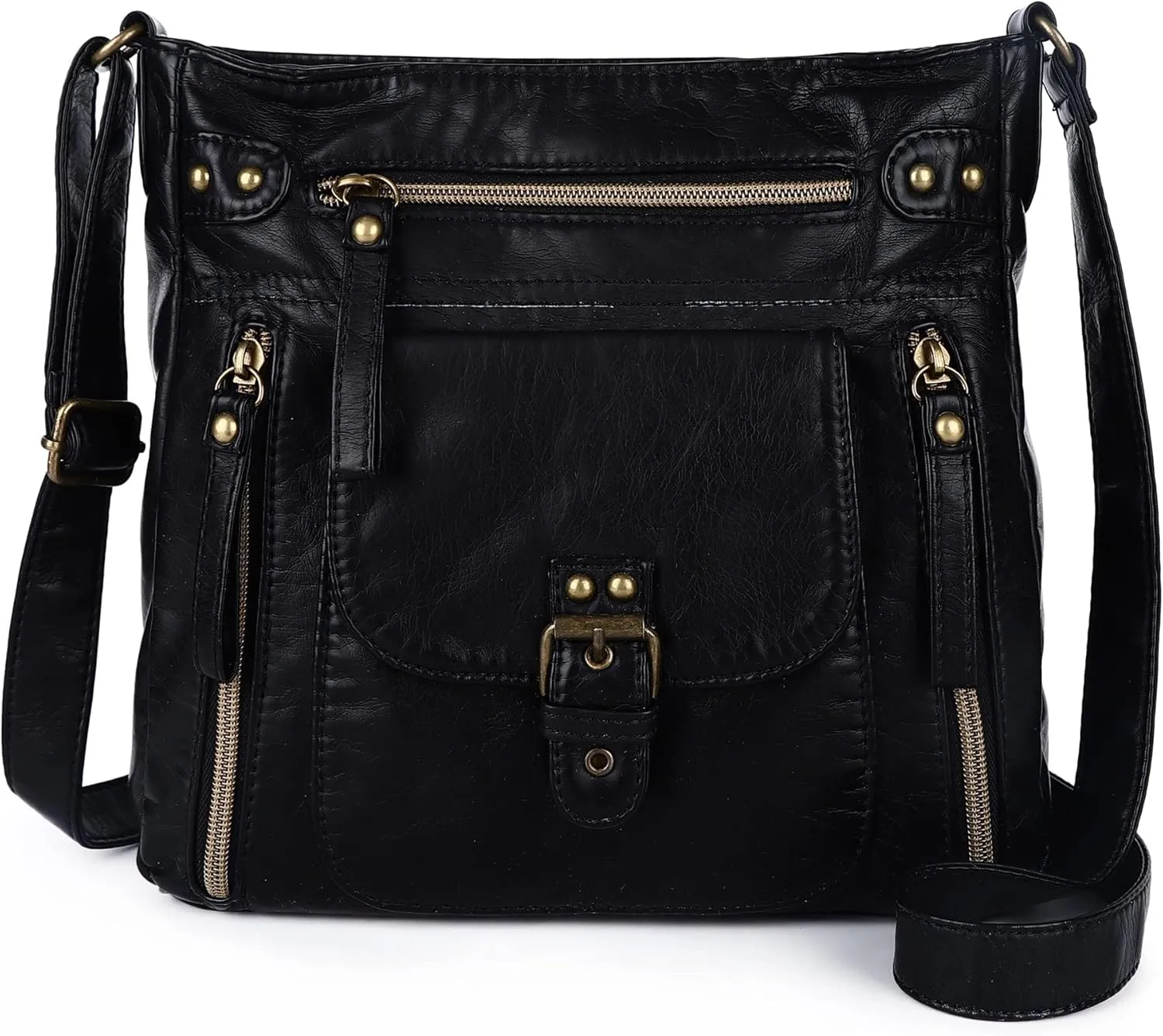 Angel Kiss Crossbody Bags Shoulder Bags and Handbags for Women Multi Pocket Daily Soft Hobo Purses Medium Size