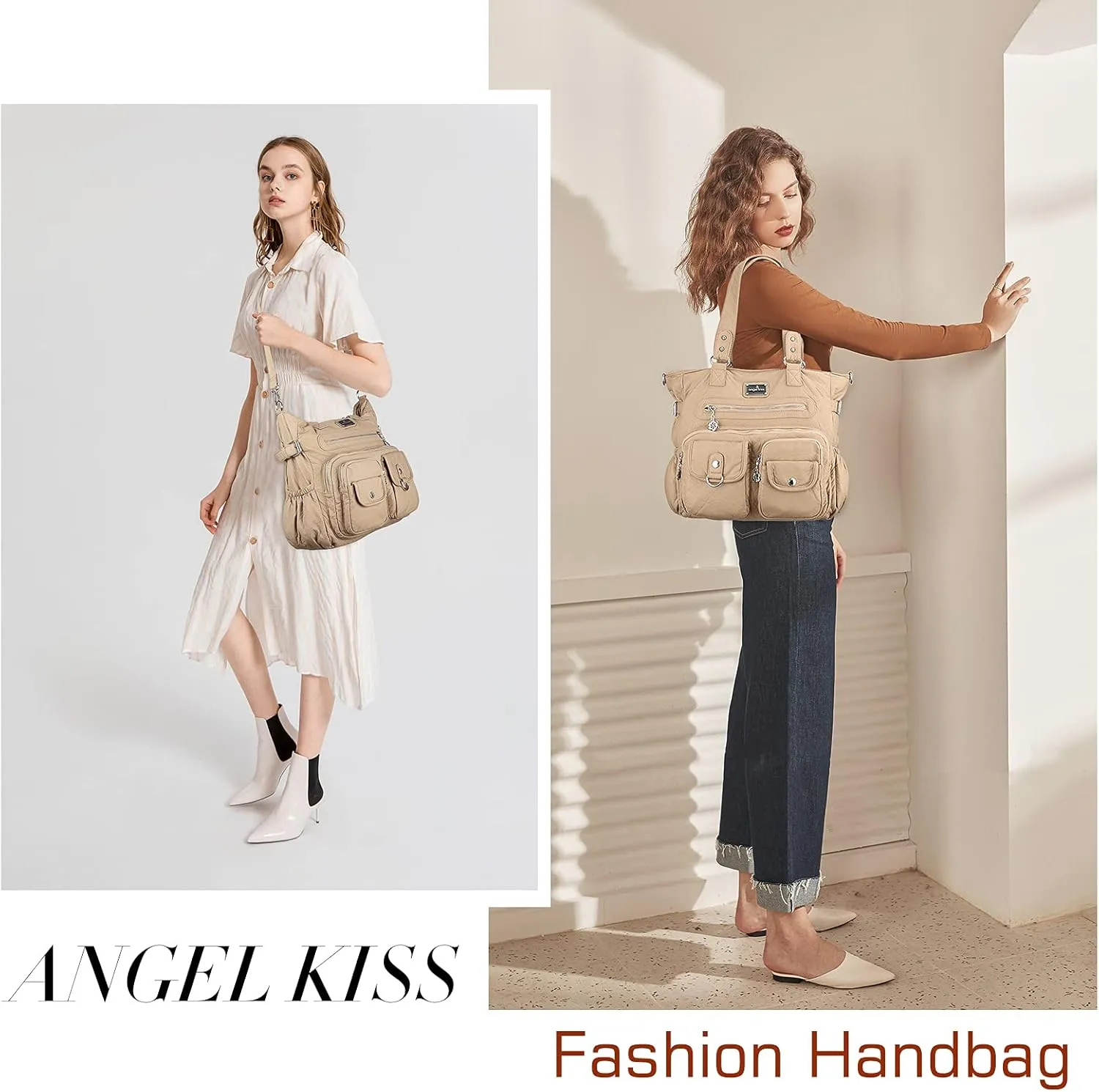 Angelkiss Purses and Handbag for Women Soft Leather Hobo Bags Satchel Shoulder Bags Ladies Tote Crossbody Bag