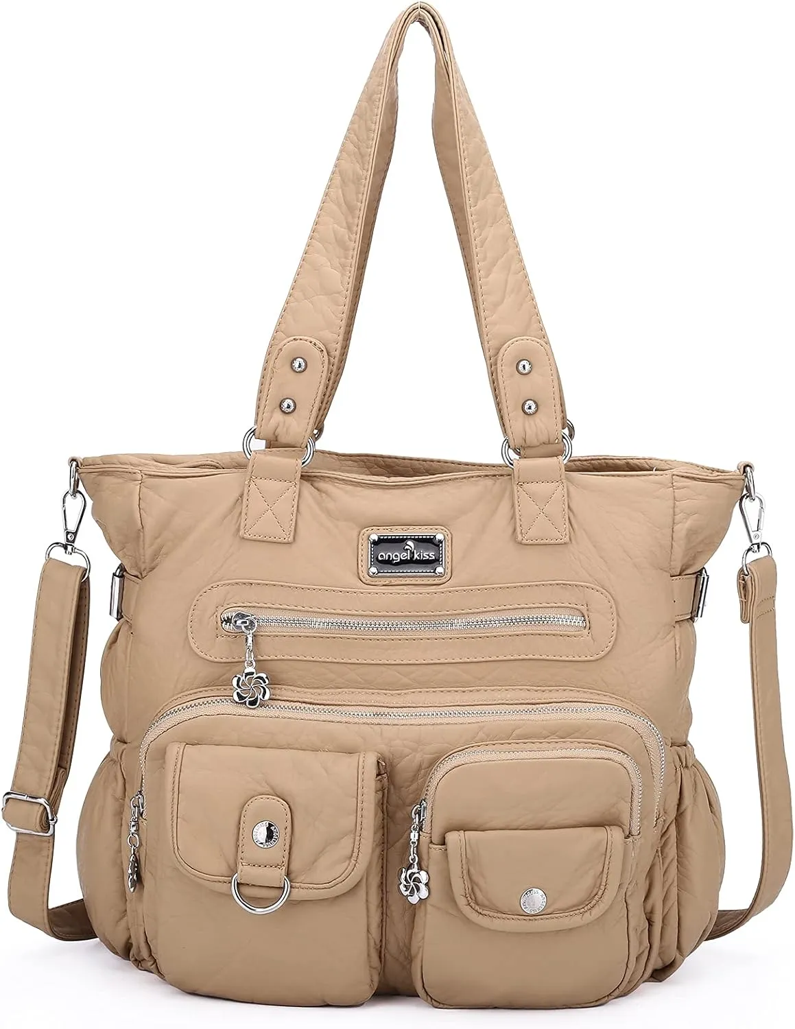 Angelkiss Purses and Handbag for Women Soft Leather Hobo Bags Satchel Shoulder Bags Ladies Tote Crossbody Bag