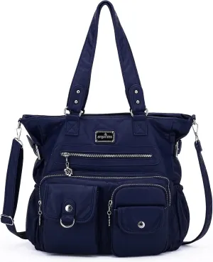 Angelkiss Purses and Handbag for Women Soft Leather Hobo Bags Satchel Shoulder Bags Ladies Tote Crossbody Bag