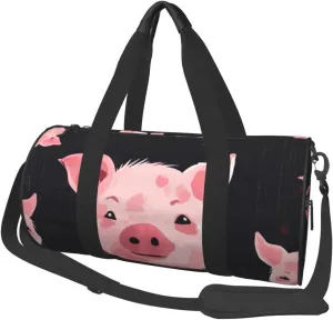 Animals Background Printed Sports Gym Bag for Men Women Foldable Duffel Bag Carry On Weekender Bag for Travel Sports