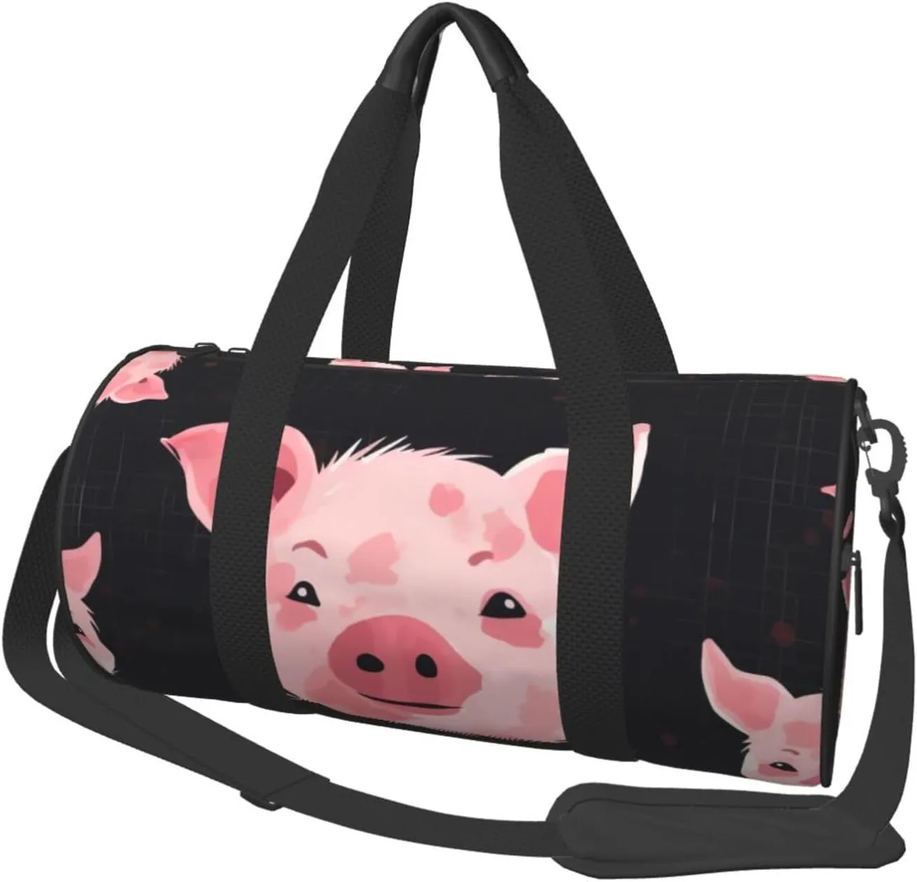 Animals Background Printed Sports Gym Bag for Men Women Foldable Duffel Bag Carry On Weekender Bag for Travel Sports