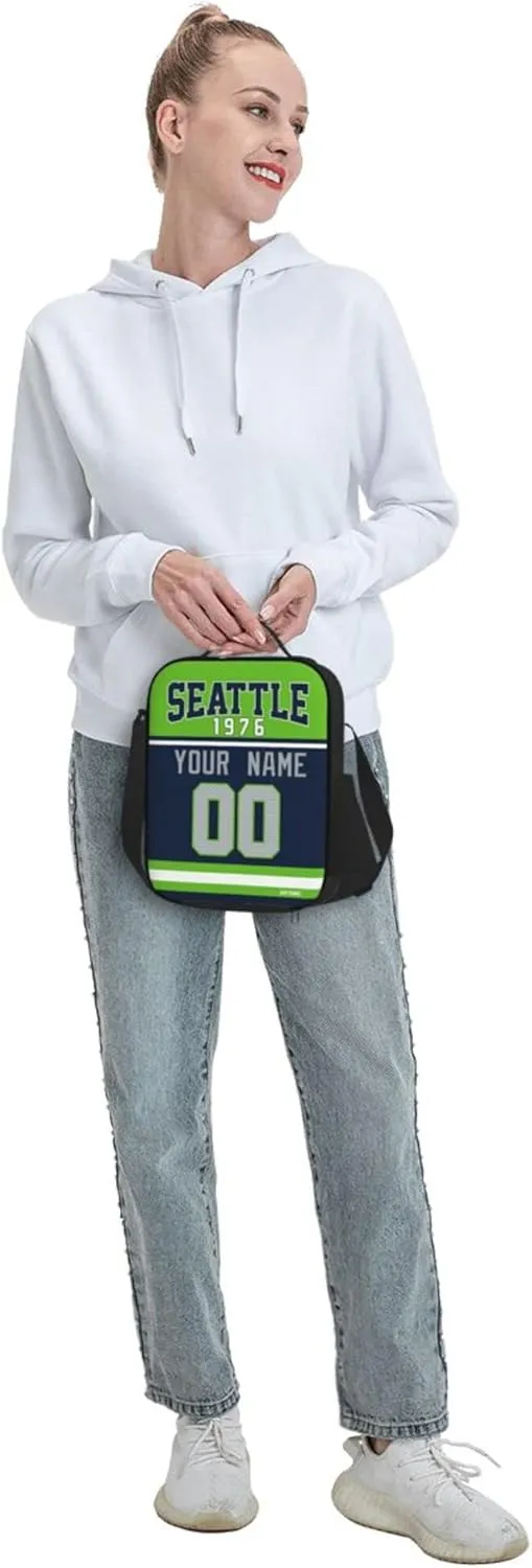 ANTKING Lunch Bag Custom Name and Number Lunch Box Gifts for Men Women