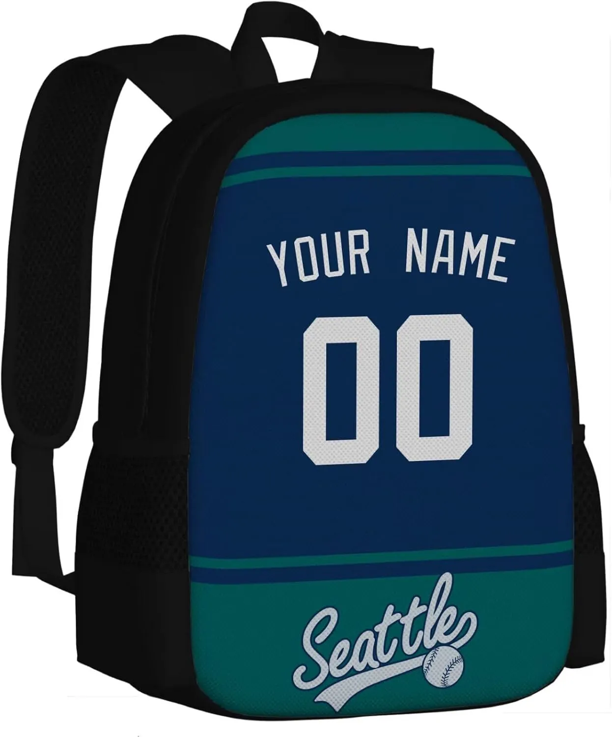 ANTKING Seattle Backpack School Bags Custom Name Number for Men Youth Boy Gift