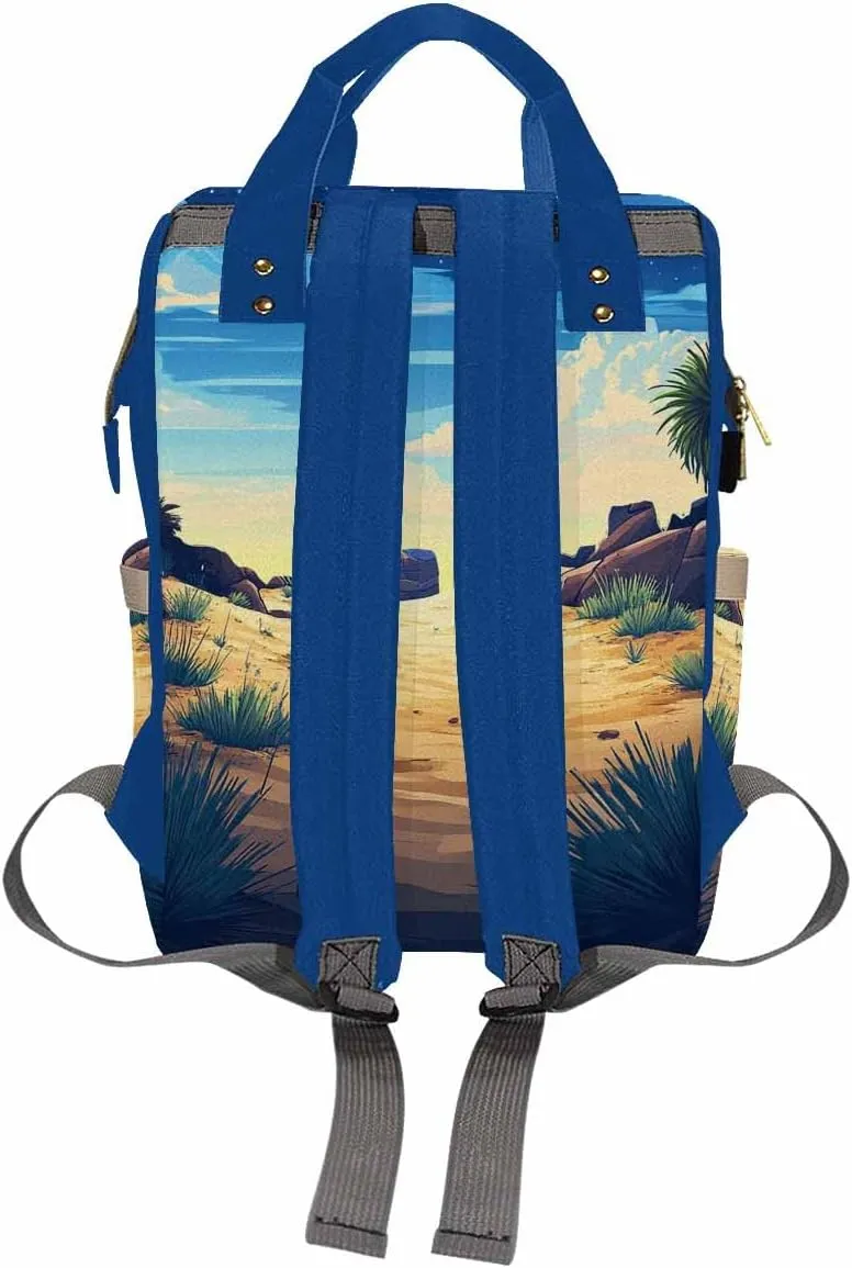 Artsadd Customized Large Capacity Diaper Bags, Custom Prince Diaper Bags Personalized Backpack Daycare Bag Mommy Maternity Shoulder Bag Casual Daypack