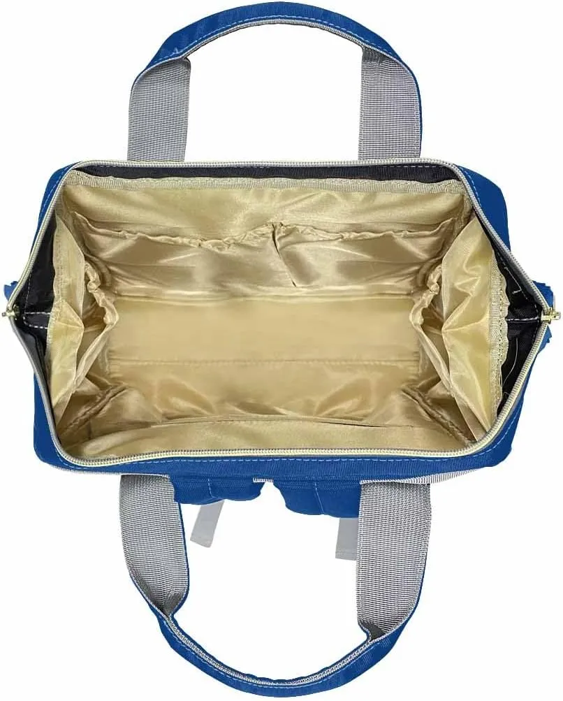 Artsadd Customized Large Capacity Diaper Bags, Custom Prince Diaper Bags Personalized Backpack Daycare Bag Mommy Maternity Shoulder Bag Casual Daypack