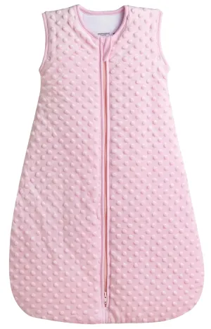 BABYINABAG Very Warm 2.5 Tog Quilted Winter Model Baby Sleep Bag or Sack, Plush Minky Dot for Infants and Toddlers (Medium (10-24 mos))