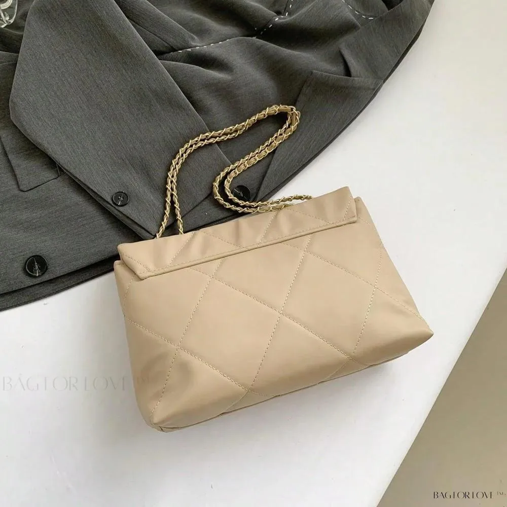 BagForLove - Delicate Shoulder Bag with Rhombus Accents