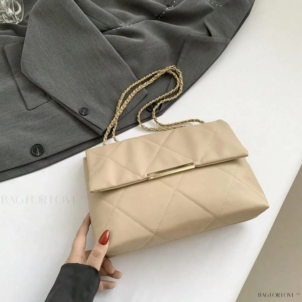 BagForLove - Delicate Shoulder Bag with Rhombus Accents