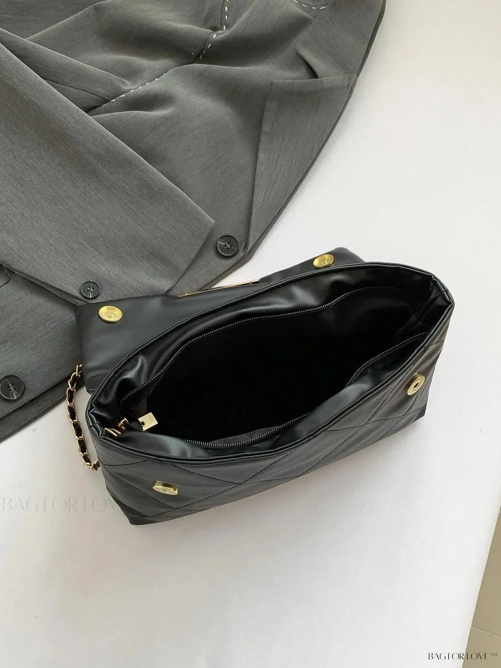BagForLove - Delicate Shoulder Bag with Rhombus Accents