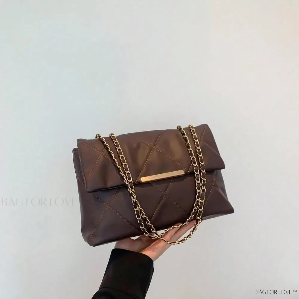 BagForLove - Delicate Shoulder Bag with Rhombus Accents