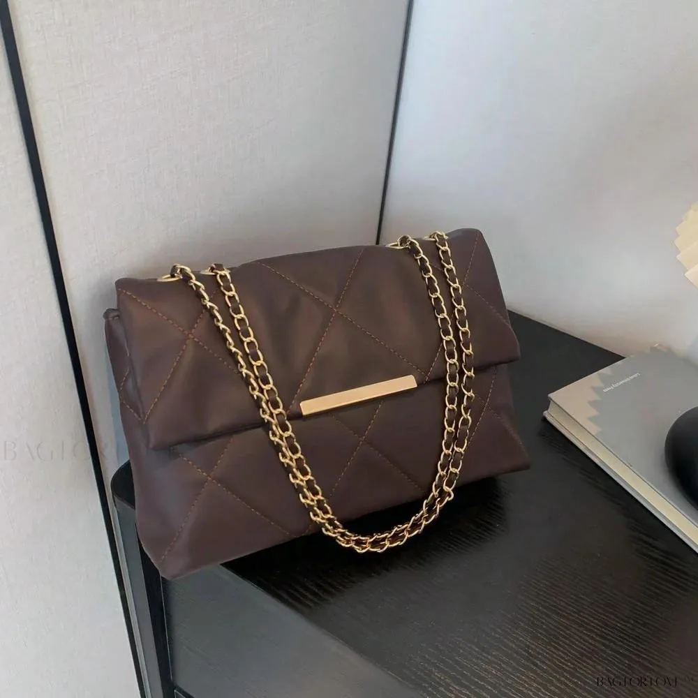 BagForLove - Delicate Shoulder Bag with Rhombus Accents