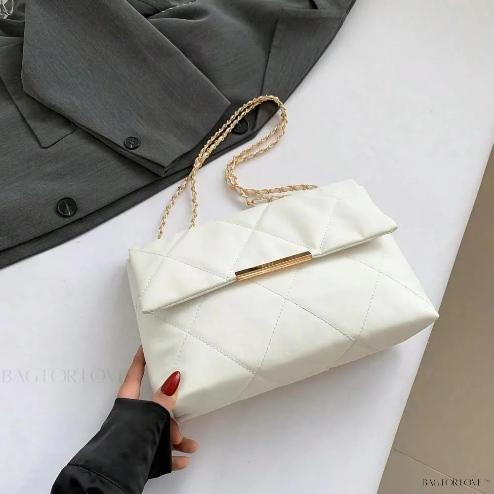 BagForLove - Delicate Shoulder Bag with Rhombus Accents