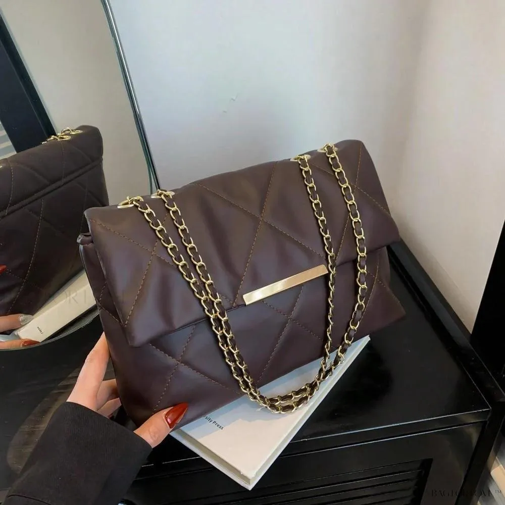 BagForLove - Delicate Shoulder Bag with Rhombus Accents