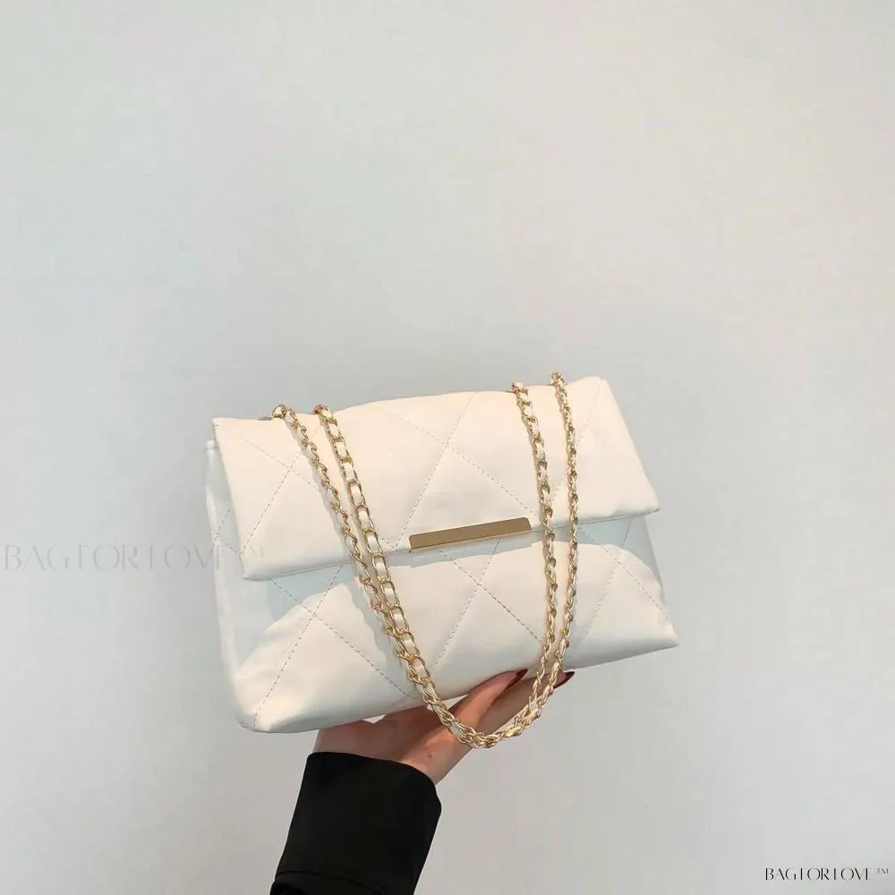 BagForLove - Delicate Shoulder Bag with Rhombus Accents