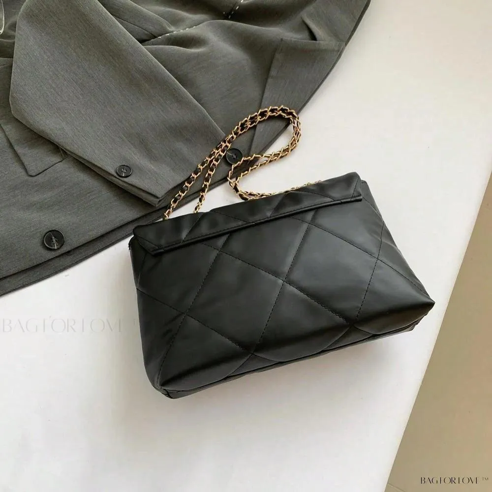 BagForLove - Delicate Shoulder Bag with Rhombus Accents