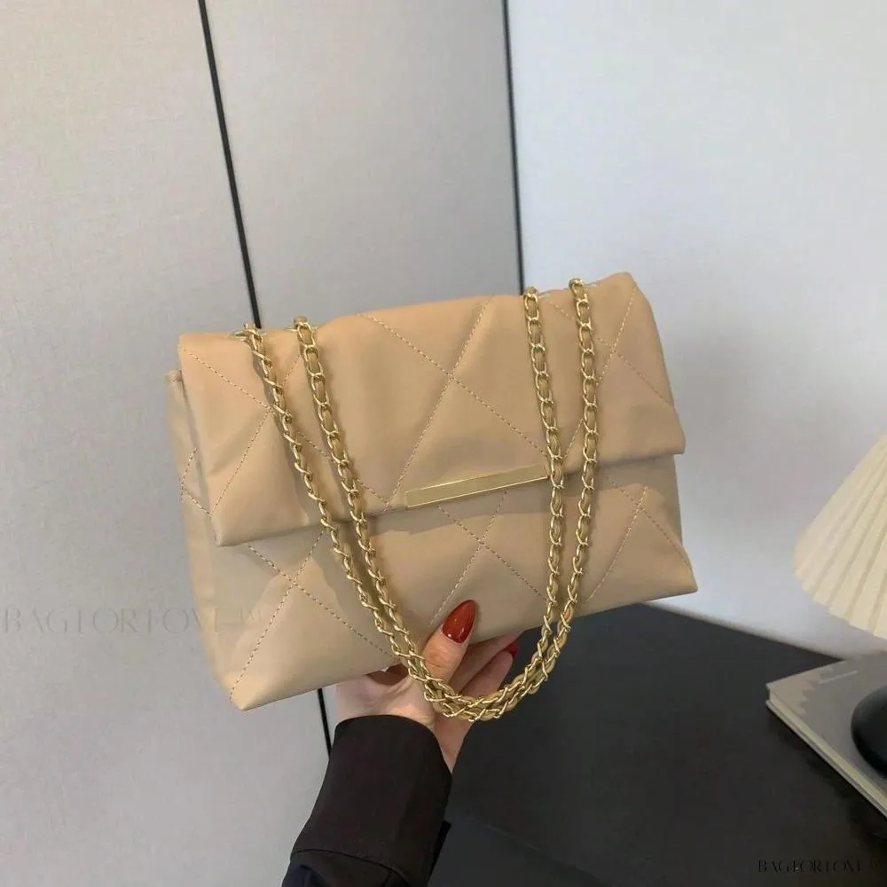 BagForLove - Delicate Shoulder Bag with Rhombus Accents