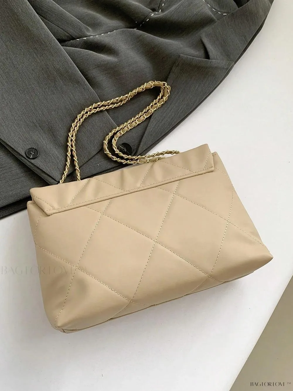 BagForLove - Delicate Shoulder Bag with Rhombus Accents