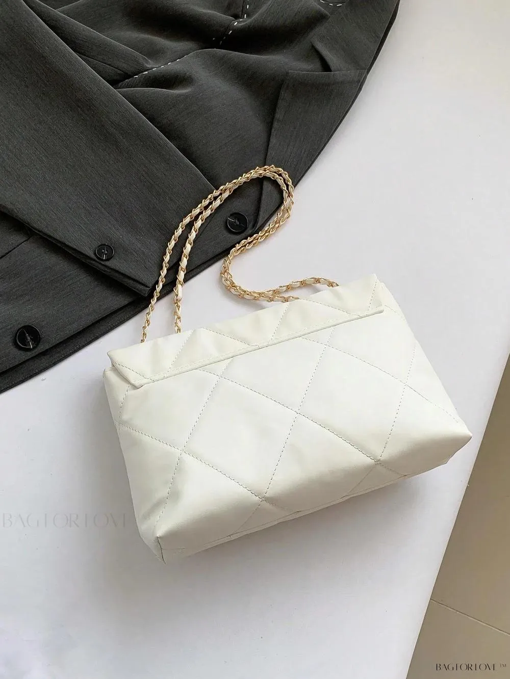 BagForLove - Delicate Shoulder Bag with Rhombus Accents