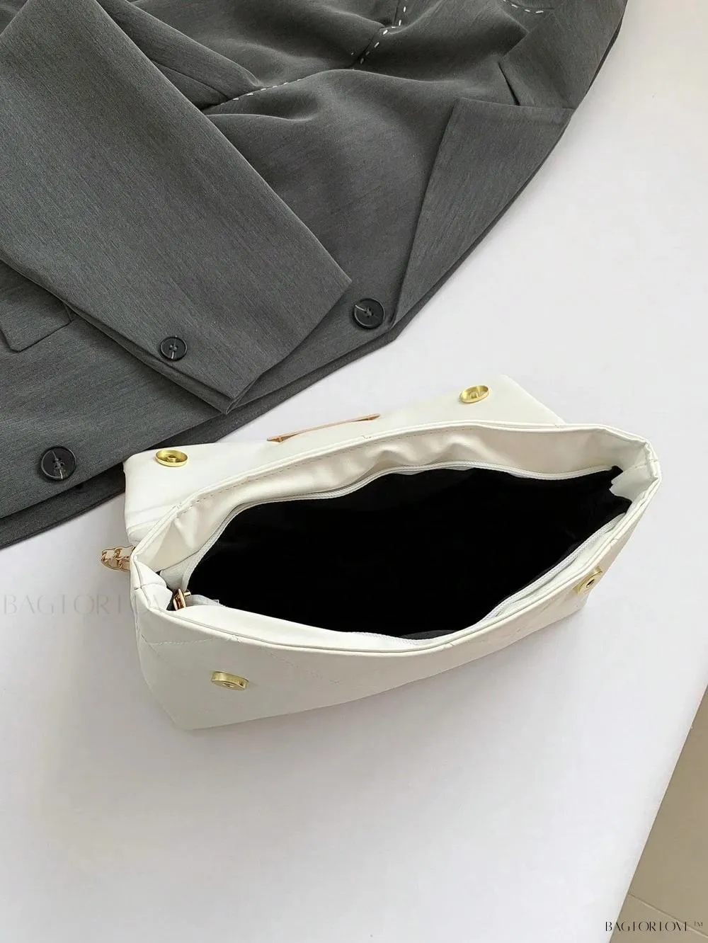 BagForLove - Delicate Shoulder Bag with Rhombus Accents