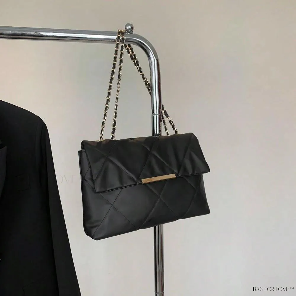 BagForLove - Delicate Shoulder Bag with Rhombus Accents