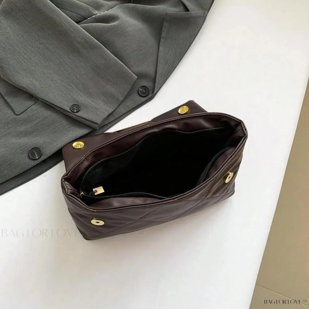 BagForLove - Delicate Shoulder Bag with Rhombus Accents