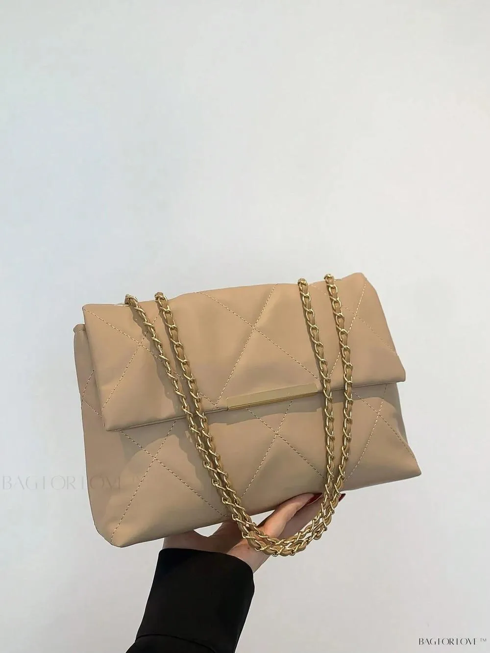 BagForLove - Delicate Shoulder Bag with Rhombus Accents
