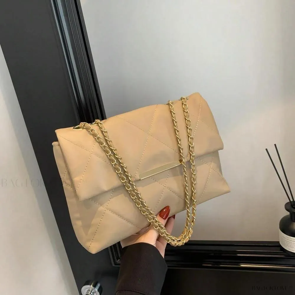BagForLove - Delicate Shoulder Bag with Rhombus Accents