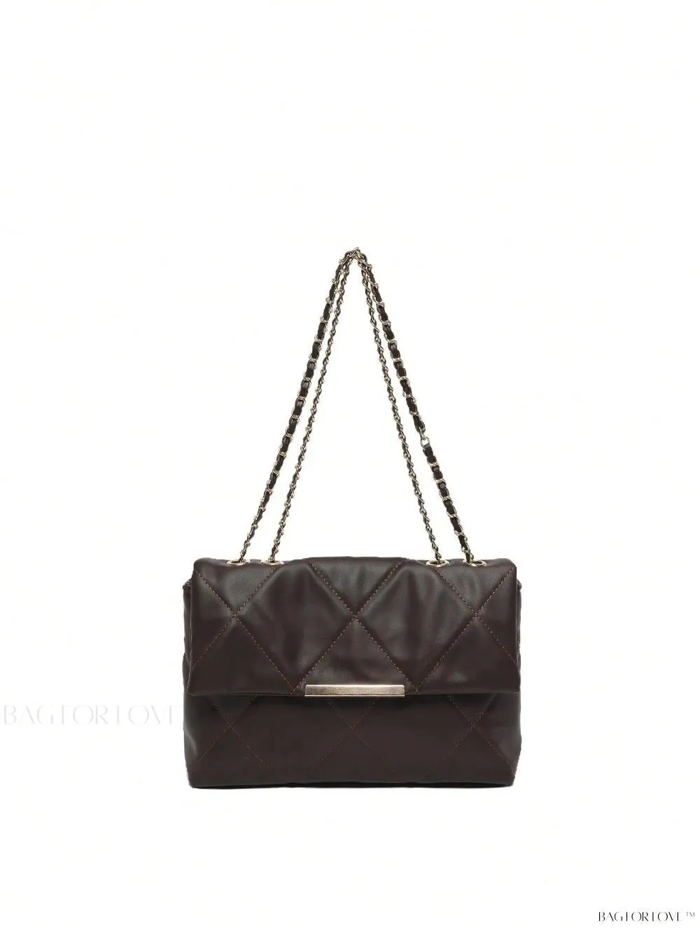 BagForLove - Delicate Shoulder Bag with Rhombus Accents