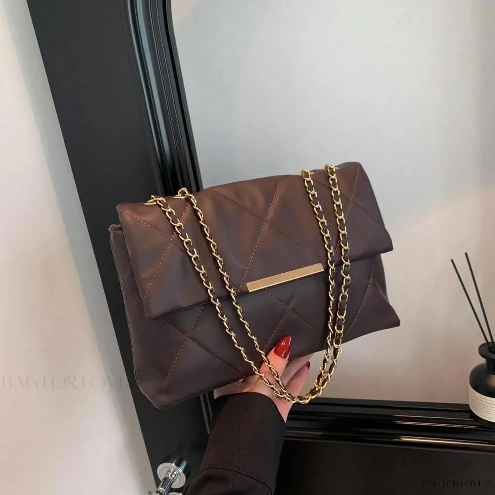 BagForLove - Delicate Shoulder Bag with Rhombus Accents