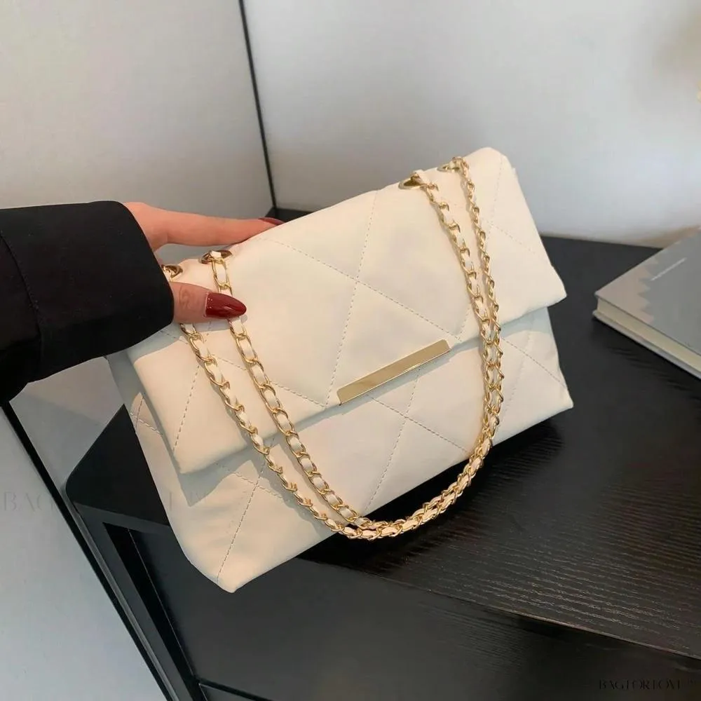 BagForLove - Delicate Shoulder Bag with Rhombus Accents
