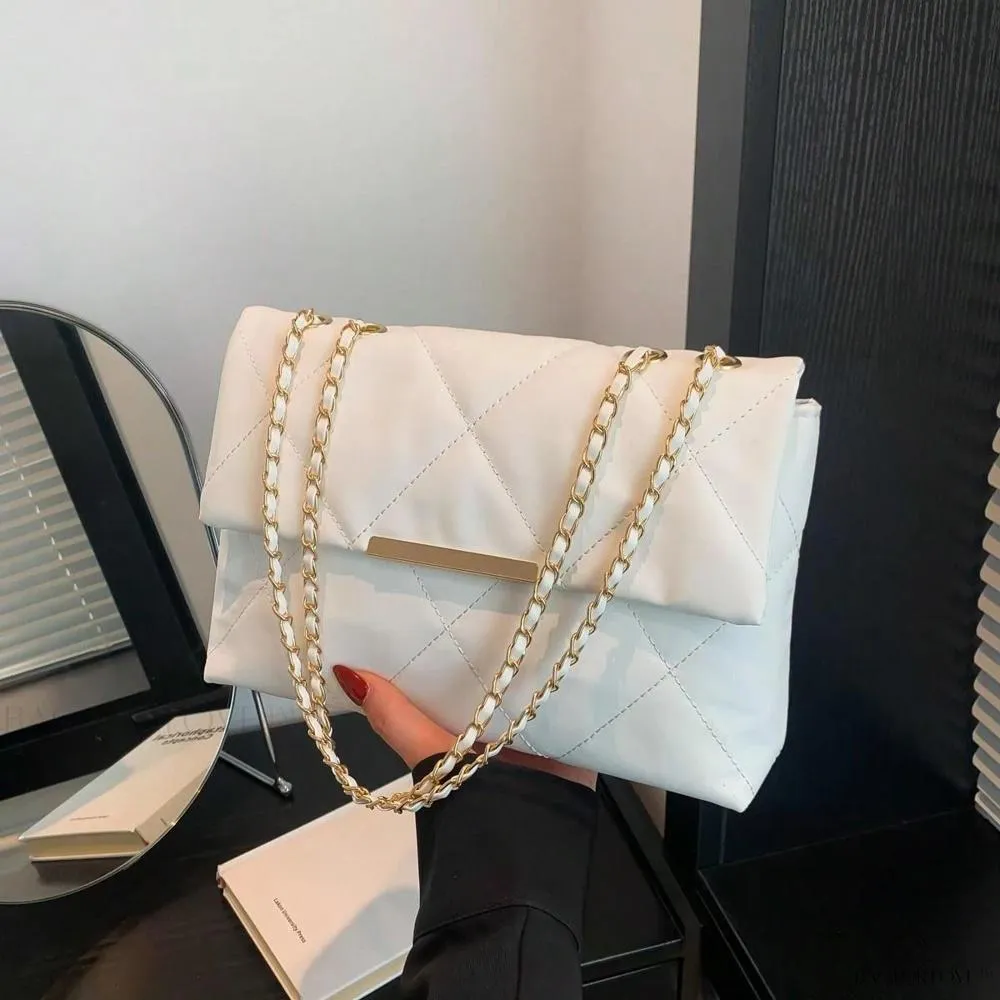 BagForLove - Delicate Shoulder Bag with Rhombus Accents