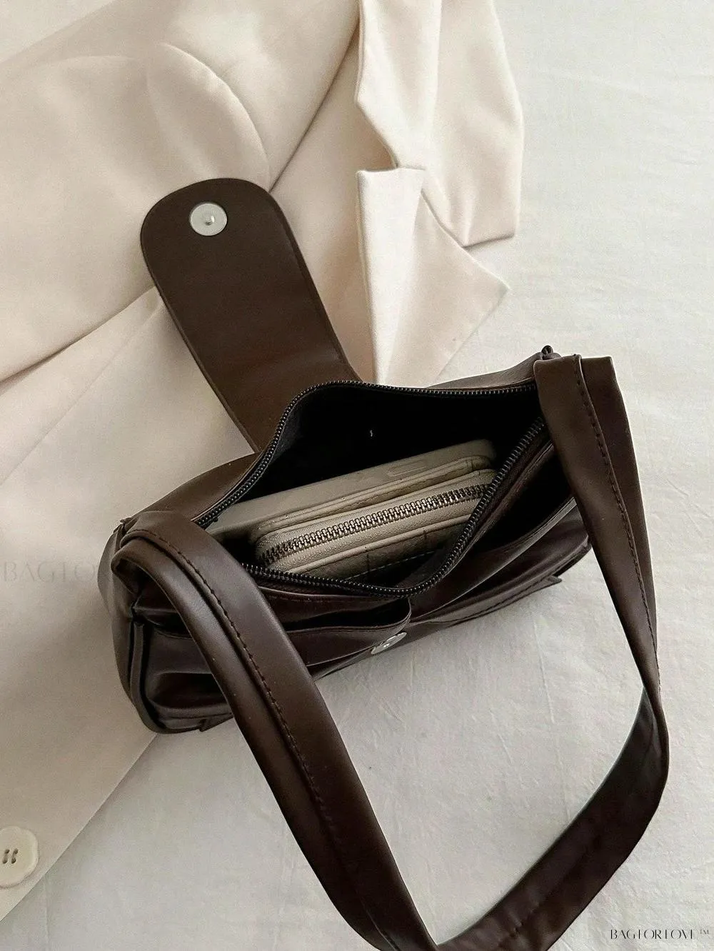 BagForLove - Soft Cloud-Shaped Shoulder Bag with Delicate Bowknot