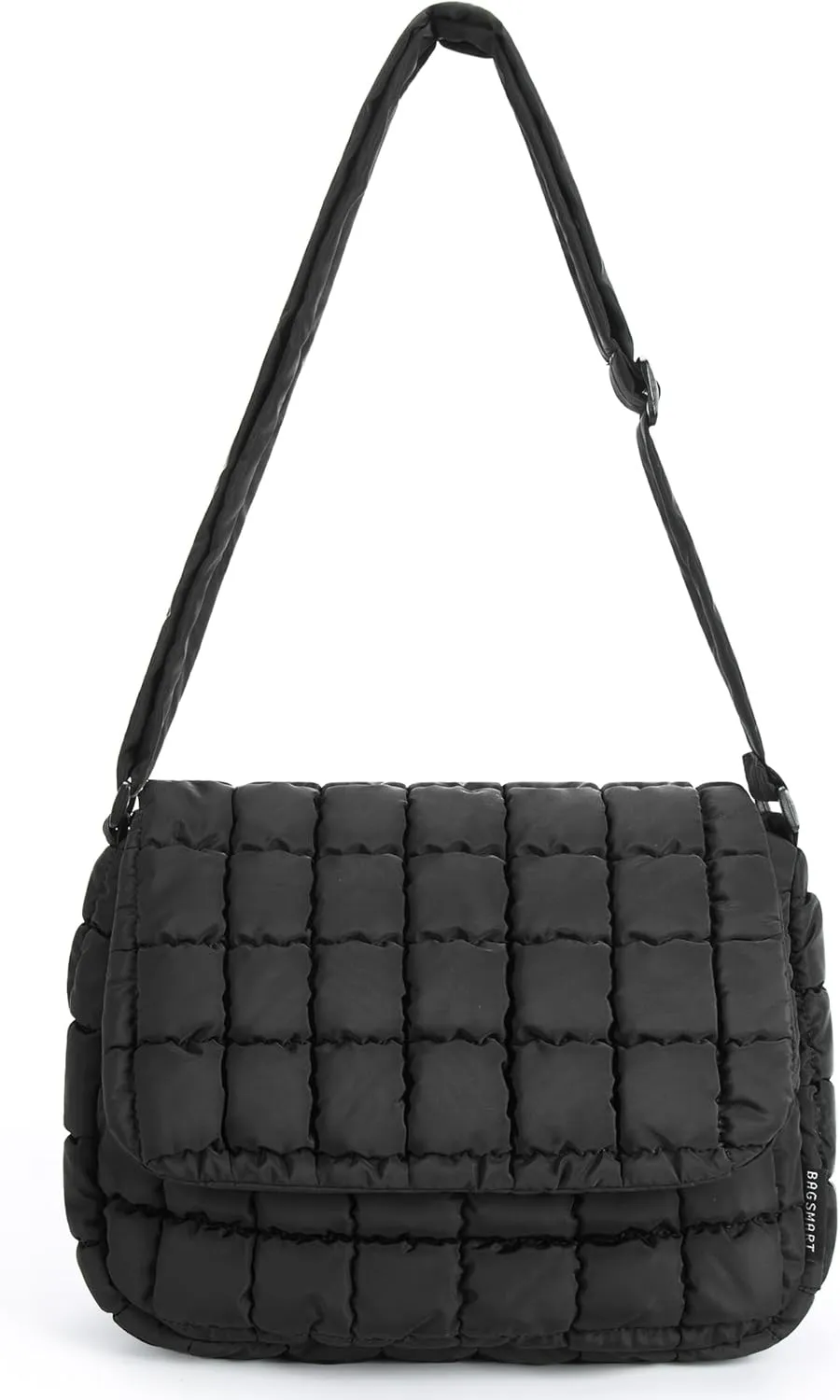 BAGSMART Medium Crossbody Bags for Women, Quilted Puffer Cross body Purse with Adjustable Strap