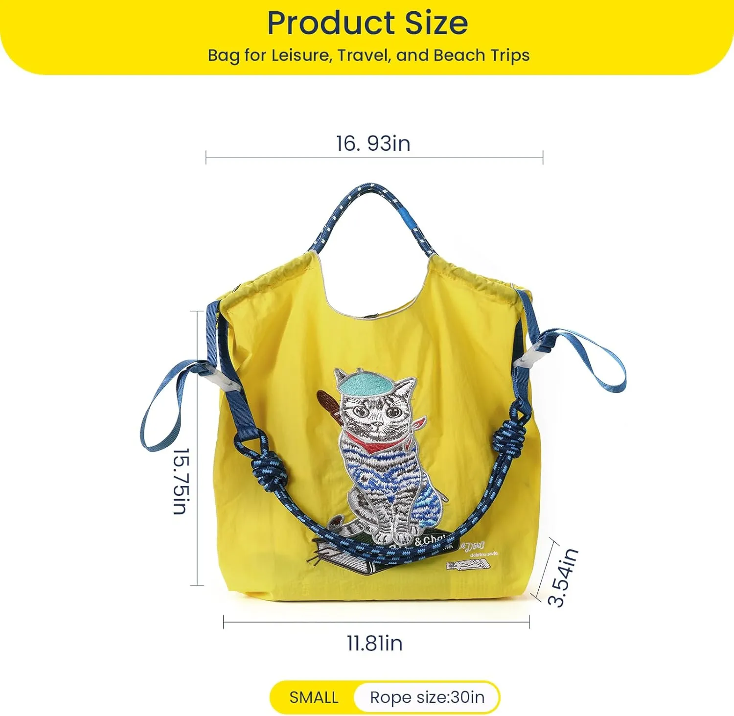 Ball&Chain Nylon Tote Bags Personalized Birthday Gift for Women,Personalized Present Bag，Crossbody Bag Shoulder Bag