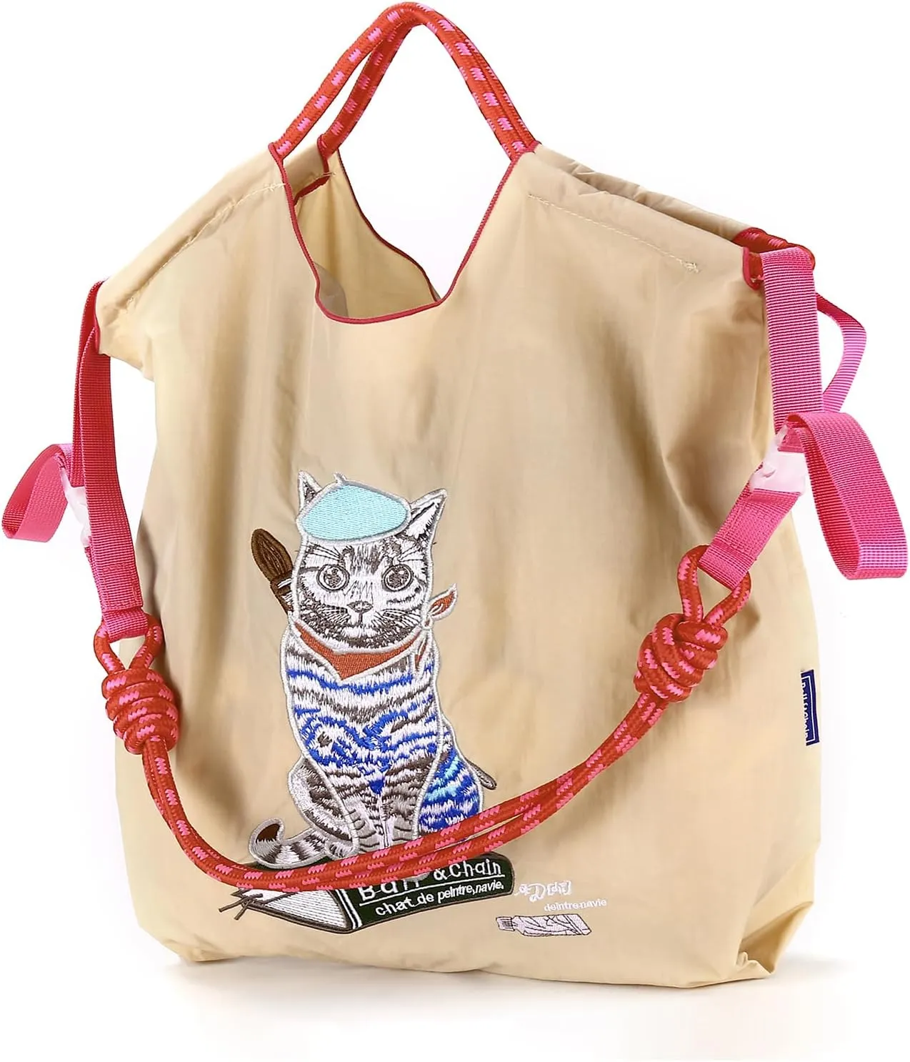Ball&Chain Nylon Tote Bags Personalized Birthday Gift for Women,Personalized Present Bag，Crossbody Bag Shoulder Bag