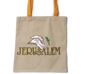 Barbara Shaw Canvas Tote Bag - Jerusalem Dove
