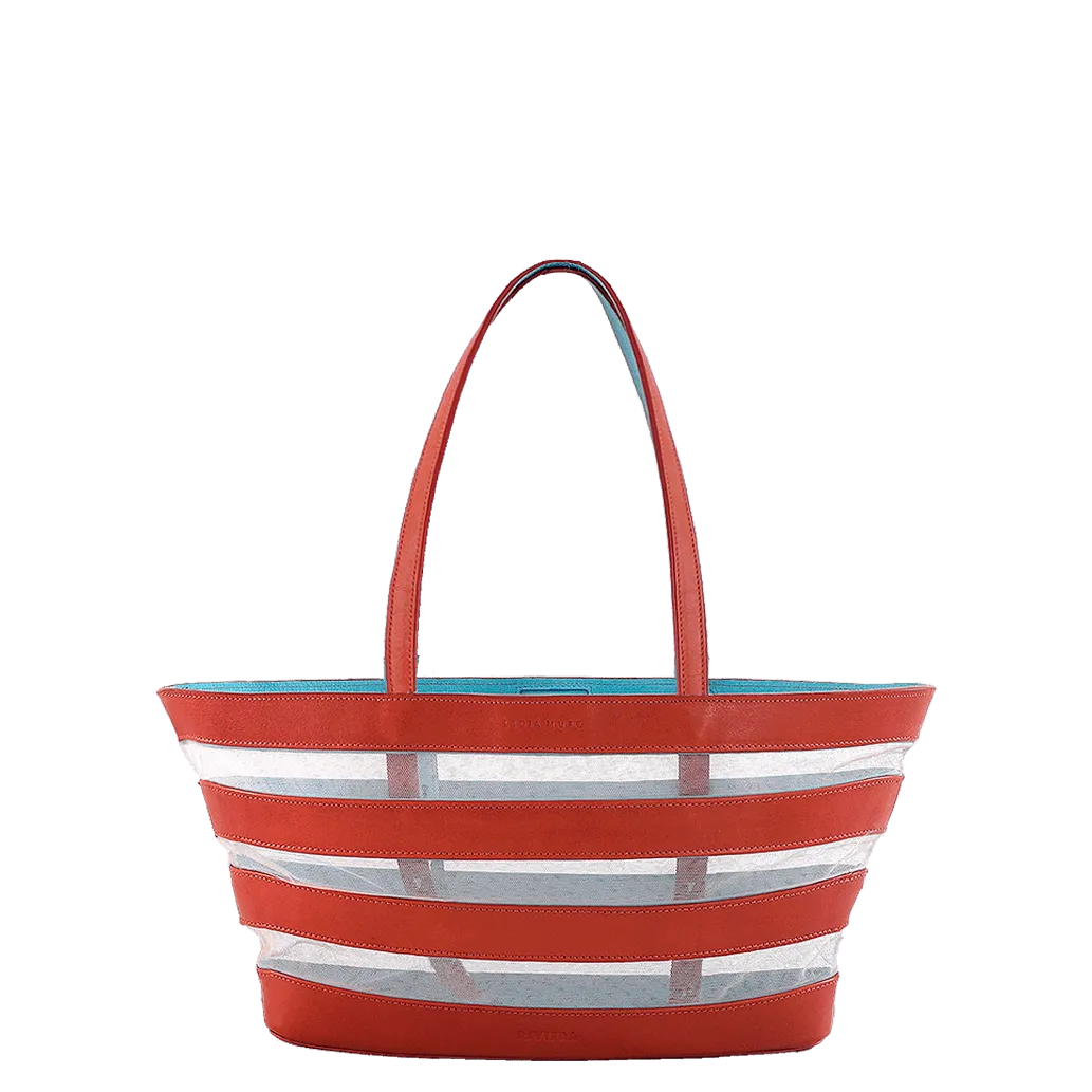 Barco Leather and Tulle - Red