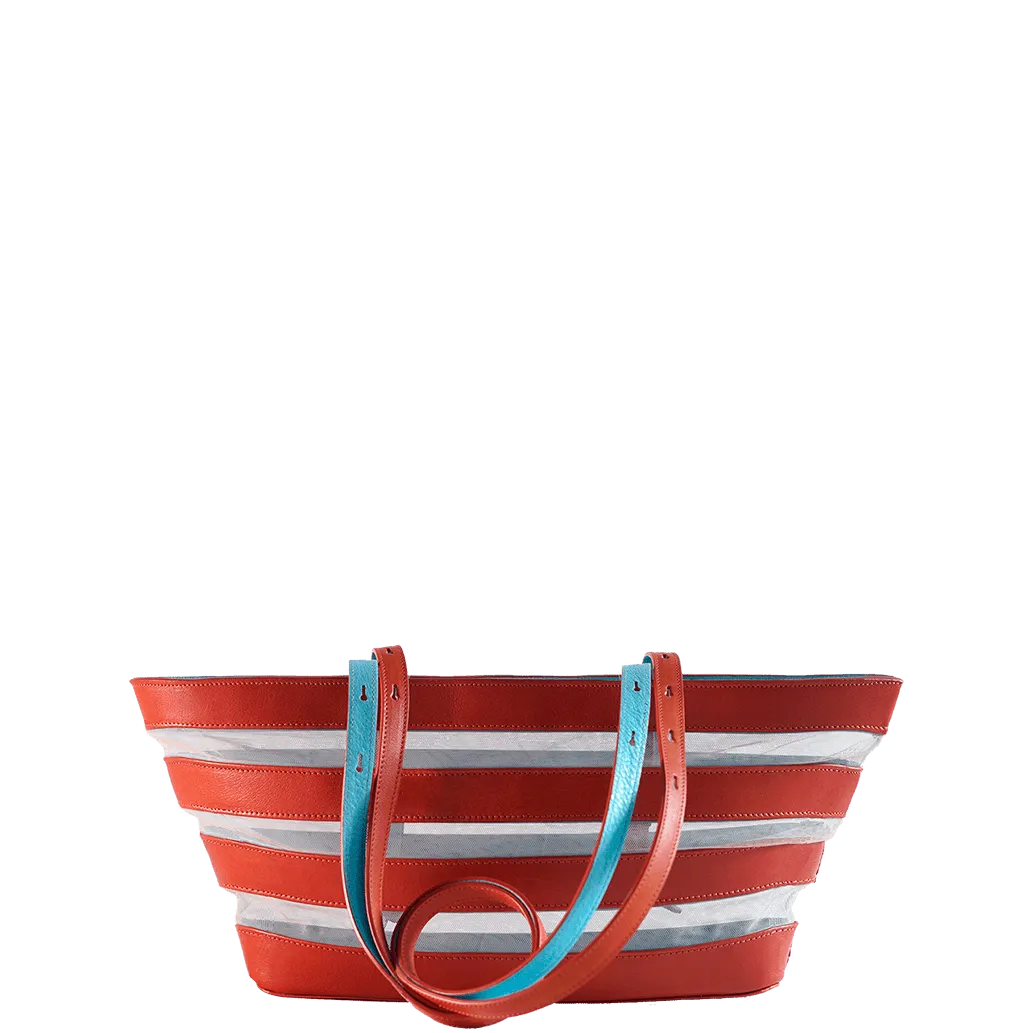 Barco Leather and Tulle - Red