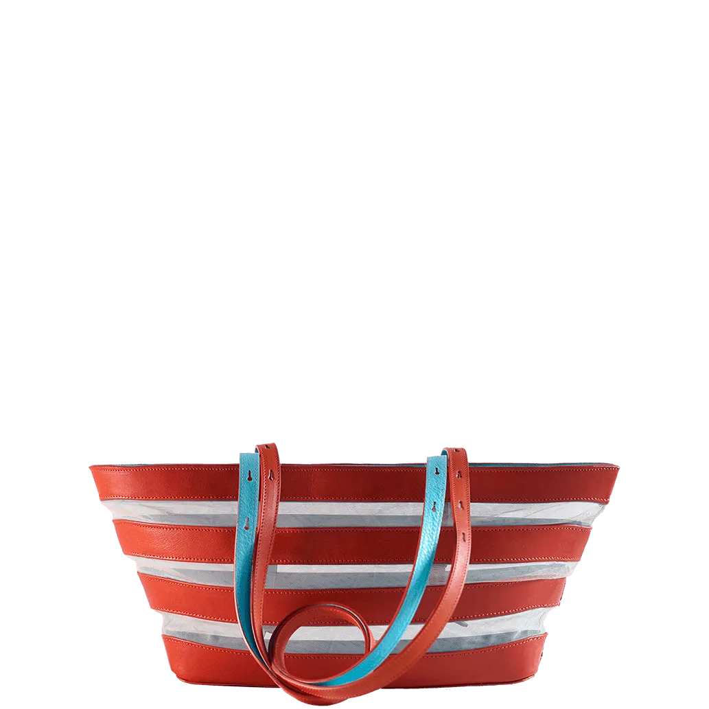 Barco Leather and Tulle - Red