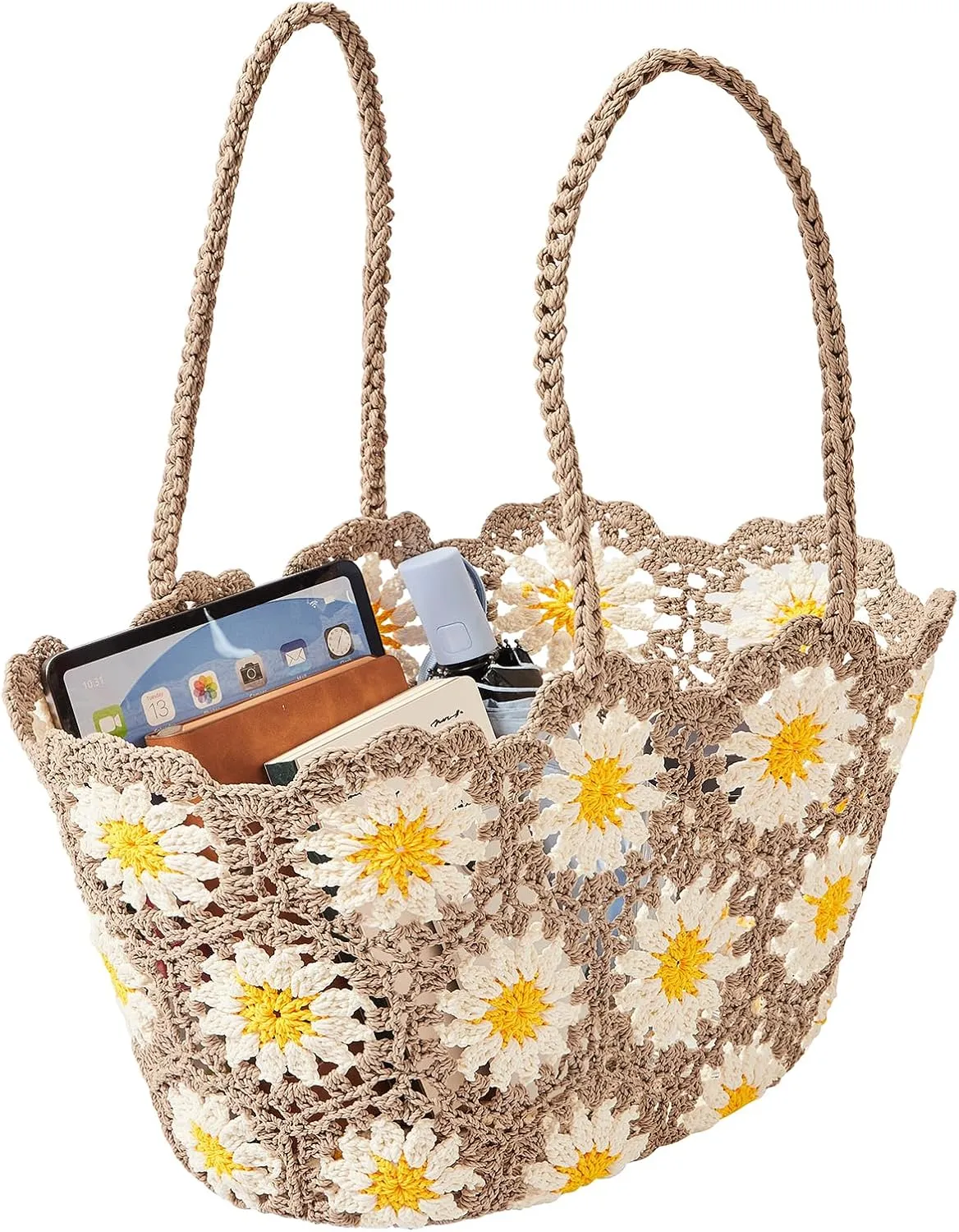 Beach Bags for Women Straw Tote Bag Floral Straw Bag Beach Straw Bag Large Tote Handbag Summer Beach Bag